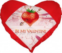 Housse de coussin coeur rouge