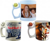 Tasse football, basketball et smiley
